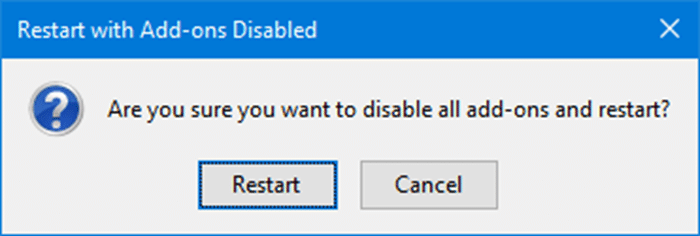 Atualize o Firefox usando a opção de modo de segurança