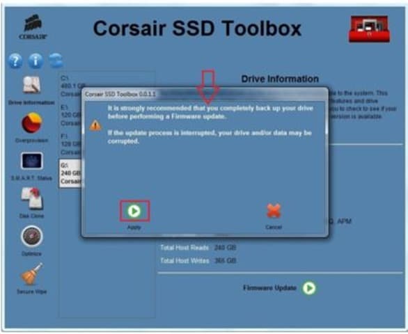 Como atualizar o firmware do SSD Corsair
