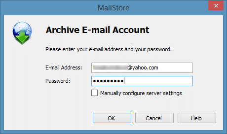 Baixar e-mails do Yahoo!  Conta de correio