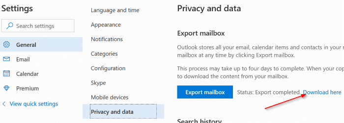 Backup de e-mails, contatos e calendário do Outlook.com (maneira fácil) 4 E-mails de backup, contatos e calendário do Outlook.com