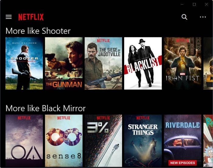 Baixe filmes e programas de TV da Netflix usando o aplicativo Netflix