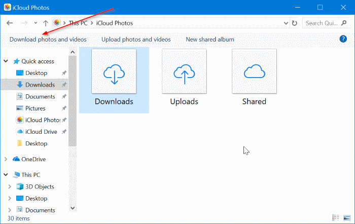 Como baixar fotos do iCloud para PC com Windows 10 11 Baixe todas as fotos do iCloud para o Windows 10