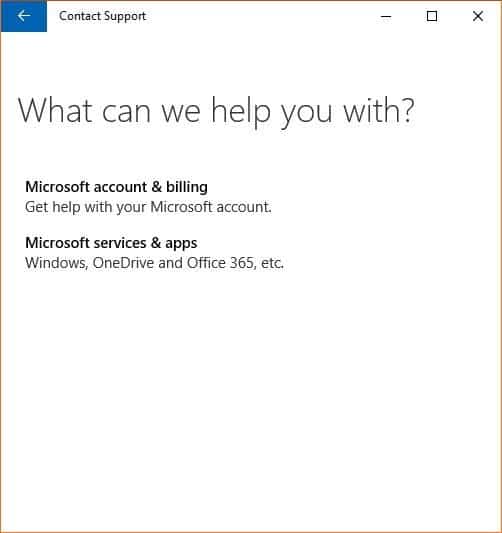Entre em contato com o suporte da Microsoft via chat no Windows 10