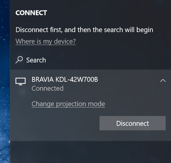 Para desconectar da TV