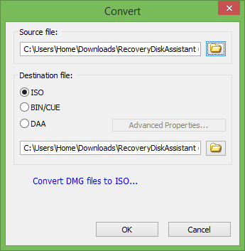 DMG para ISO usando PowerISO