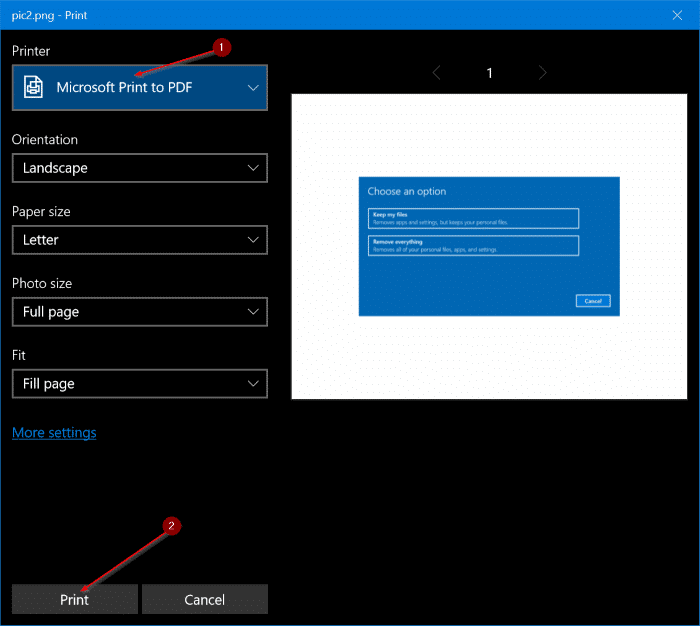 Converter arquivos de imagem em PDF no Windows 10