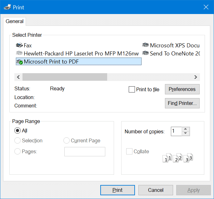 Converter arquivos de imagem em PDF no Windows 10