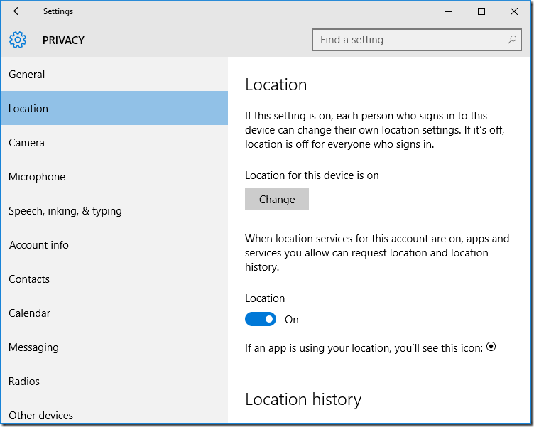 Correção: Cortana não está funcionando no Windows 10 2 Ativar localização