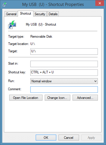 Como criar um atalho de teclado para abrir a unidade USB no Windows 8 Acesse a unidade USB com atalho de teclado no Windows 10/8/7
