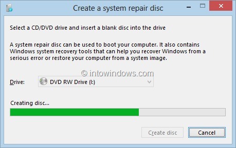 Como criar um CD de recuperação do Windows 8