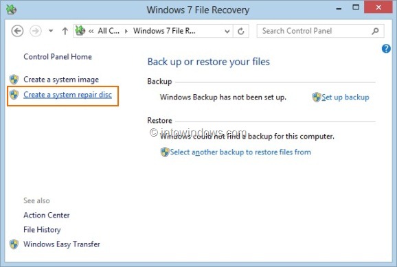 Como criar um CD de recuperação do Windows 8