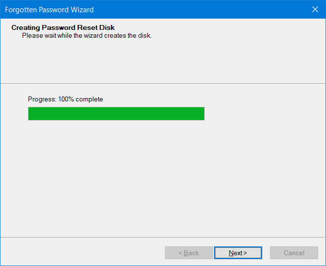 Criando um disco de redefinição de senha em uma unidade USB no Windows 10
