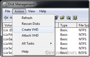 criar e anexar vhd Como criar, anexar e desanexar um disco rígido virtual (VHD) no Windows 7