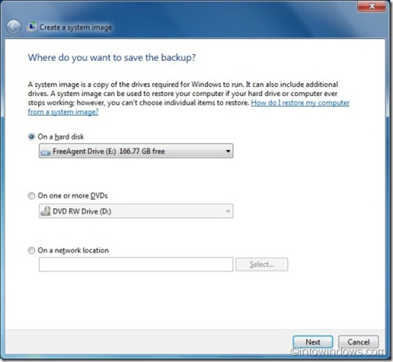 Como criar backup de imagem do sistema no Windows 7