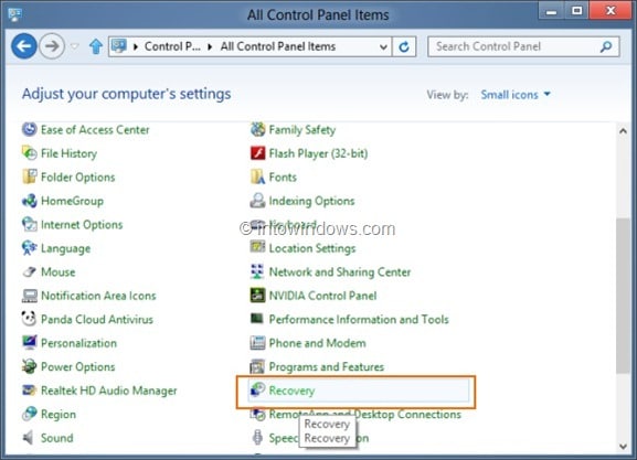Como criar uma unidade de recuperação do Windows 8