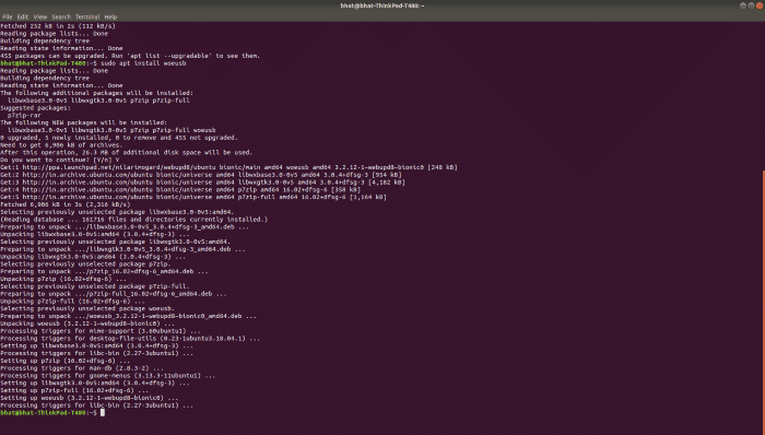 Criar USB inicializável do Windows 10 no Linux