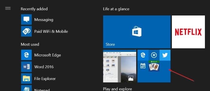 Como criar pastas lado a lado no menu Iniciar no Windows 10