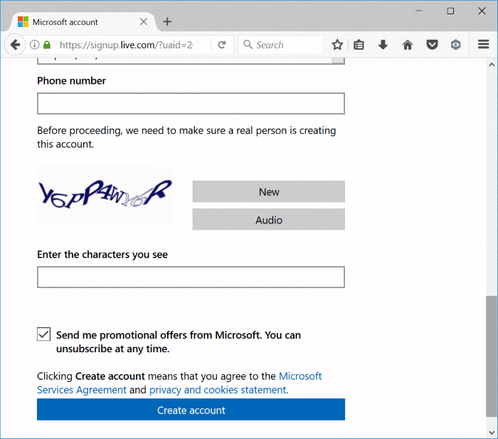 Como criar uma conta da Microsoft para Windows 10 3 Criar uma conta da Microsoft para Windows 10