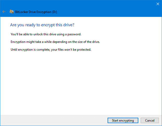 Criptografar cartões SD usando o BitLocker no Windows 10