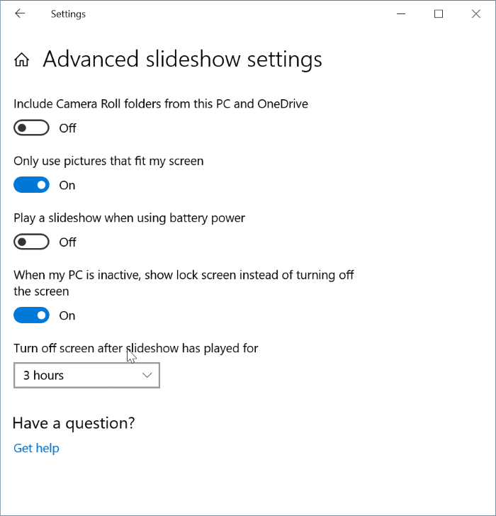 Girar automaticamente a imagem de fundo da tela de bloqueio no Windows 10