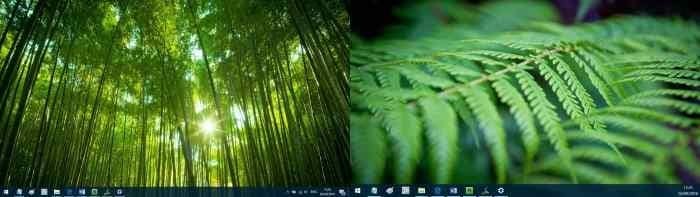 Definir papéis de parede diferentes para cada monitor no Windows 10