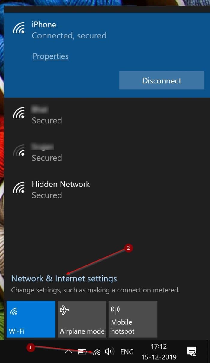 Definir uma conexão Wi-Fi como medida no Windows 10