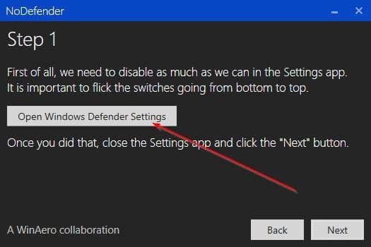 Use o NoDefender para desabilitar o Windows Defender permanentemente no Windows 10