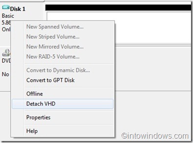 desanexar vhd Como criar, anexar e desanexar um disco rígido virtual (VHD) no Windows 7