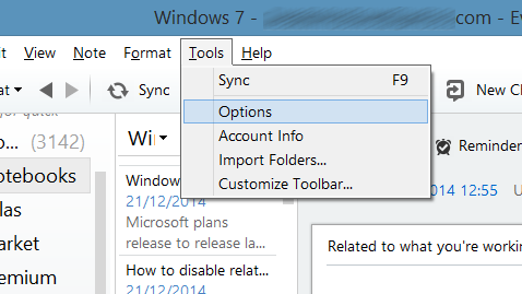 Desativar o contexto (relacionado ao que você está trabalhando)
