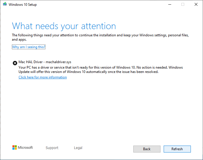 Driver Mac HAL – erro machaldriver.sys