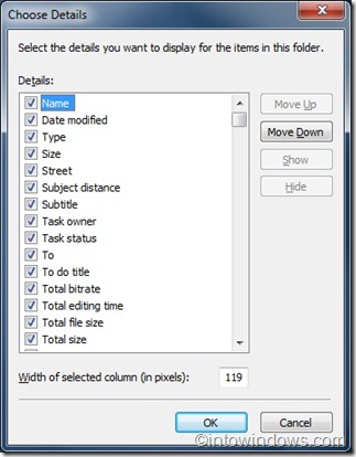 Como exibir detalhes adicionais para uma pasta no Windows 7