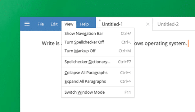 Write é uma boa ferramenta de edição de texto para Windows