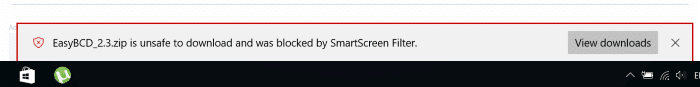 Por que o Edge está mostrando "Este download inseguro foi bloqueado pelo SmartScreen"