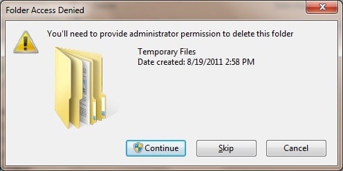Como excluir arquivos temporários da Kaspersky