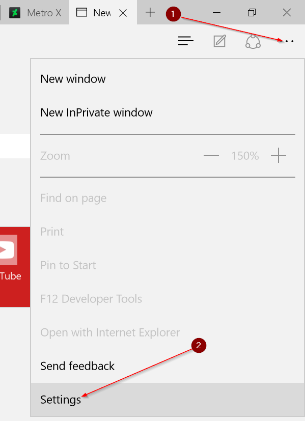 Excluir senhas salvas no navegador Edge Windows 10 step1