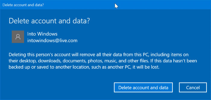 Como excluir uma conta da Microsoft do PC com Windows 10 4 Remover uma conta da Microsoft do Windows 10