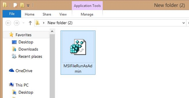 Como executar o arquivo MSI como administrador no prompt de comando no Windows 4 Adicionar opção Executar como administrador para MSI