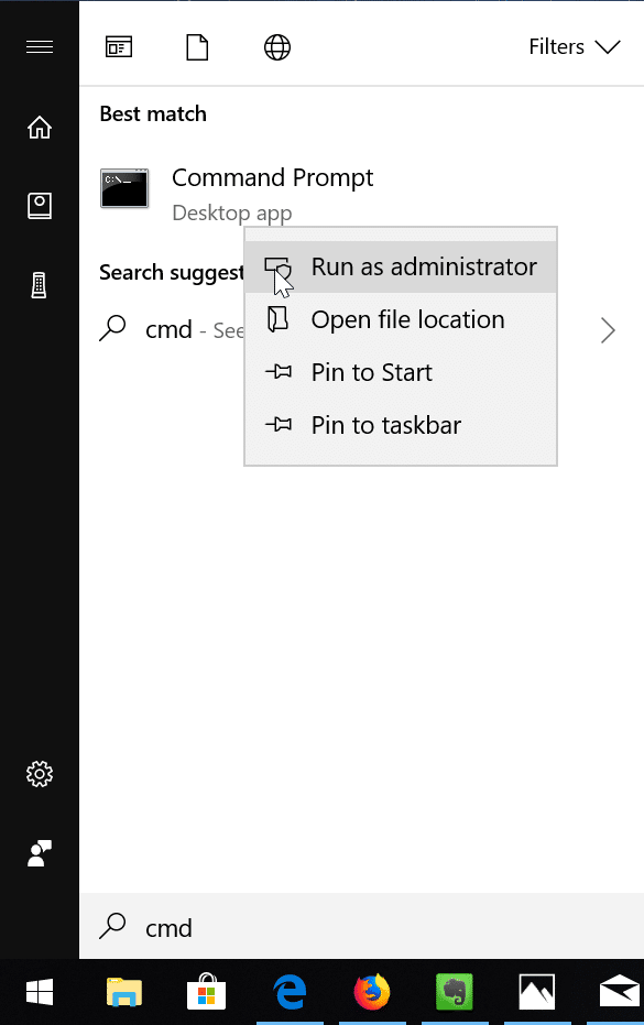Execute o Verificador de arquivos do sistema no Windows 10