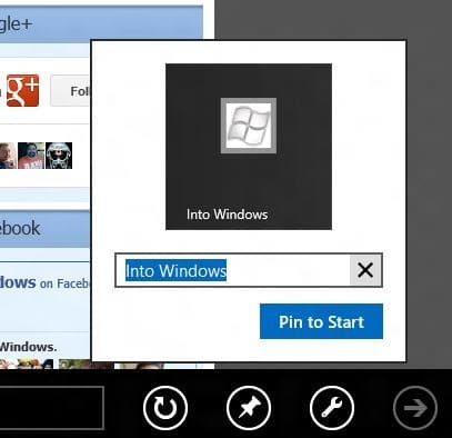Como fixar páginas da Web na tela inicial no Windows 8 3 Como fixar páginas da Web na tela inicial no Windows 8