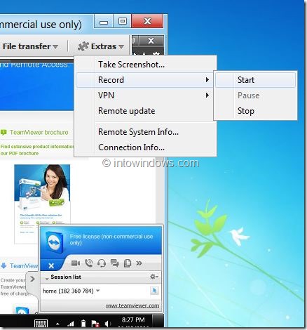 Como gravar a sessão do TeamViewer 1 Como gravar a sessão do TeamViewer
