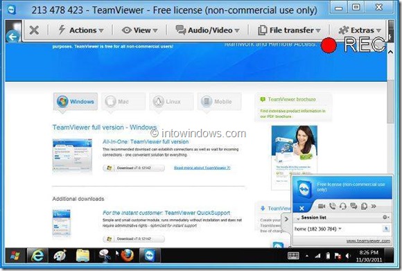 Como gravar a sessão do TeamViewer 2 Como gravar a sessão do TeamViewer