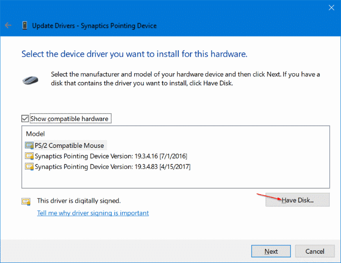 Ative o Touchpad de precisão em qualquer laptop Windows 10 9 Instale o driver do touchpad de precisão e habilite o touchpad de precisão