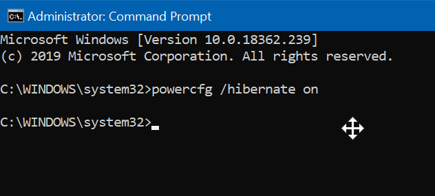 Como hibernar o Windows 10 ao fechar a tampa do laptop 4 Habilitar a hibernação no Windows 10