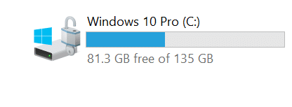 Como remover o ícone de cadeado ou cadeado das unidades no Windows 10
