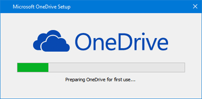 Restaurar o ícone do OneDrive ausente usando o arquivo de configuração