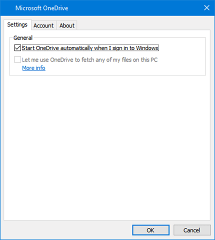 Restaurar o ícone do OneDrive ausente usando o arquivo de configuração
