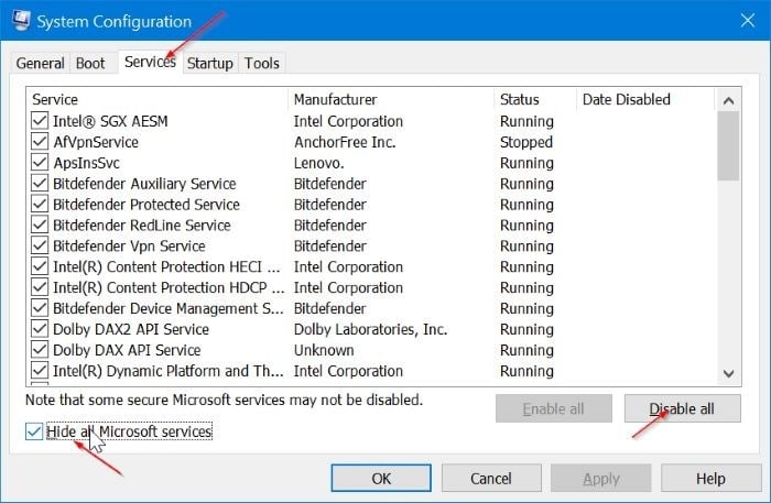 Como limpar a inicialização do Windows 10 2 Inicie o Windows 10 no modo de inicialização limpa