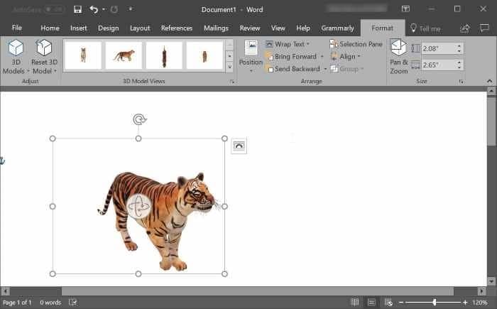 INSERIR MODELOS 3D NO WORD E POWERPOINT PIC4