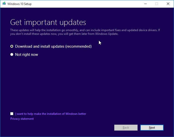 Execute uma instalação limpa do Windows 10 a partir da imagem ISO