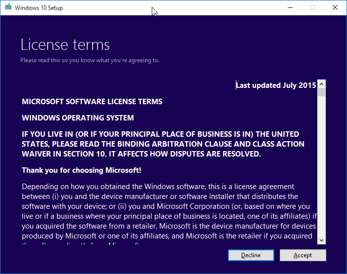 Execute uma instalação limpa do Windows 10 a partir da imagem ISO